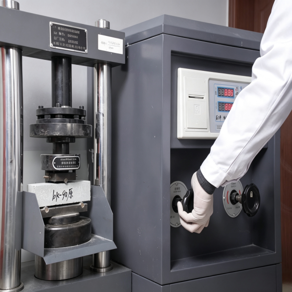 Concrete compressive strength testing