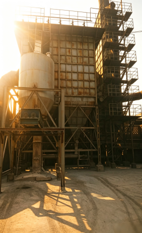 Silica fume collection equipment